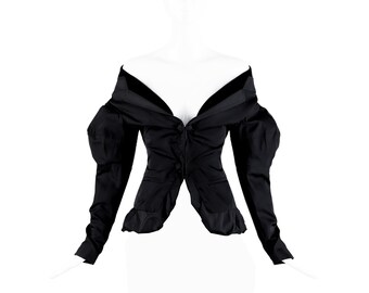 ジャケット・アウター birthdaybash  CAPE RIBBON BLOUSE ケボズ KEBOZ MELTON & LEATHER VARSITY JACKET （BLUE） -PASSOVER