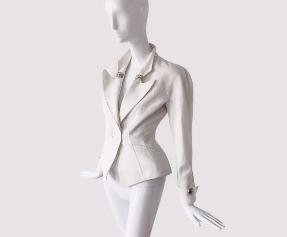 Thierry Mugler Blazer Jacket off White 