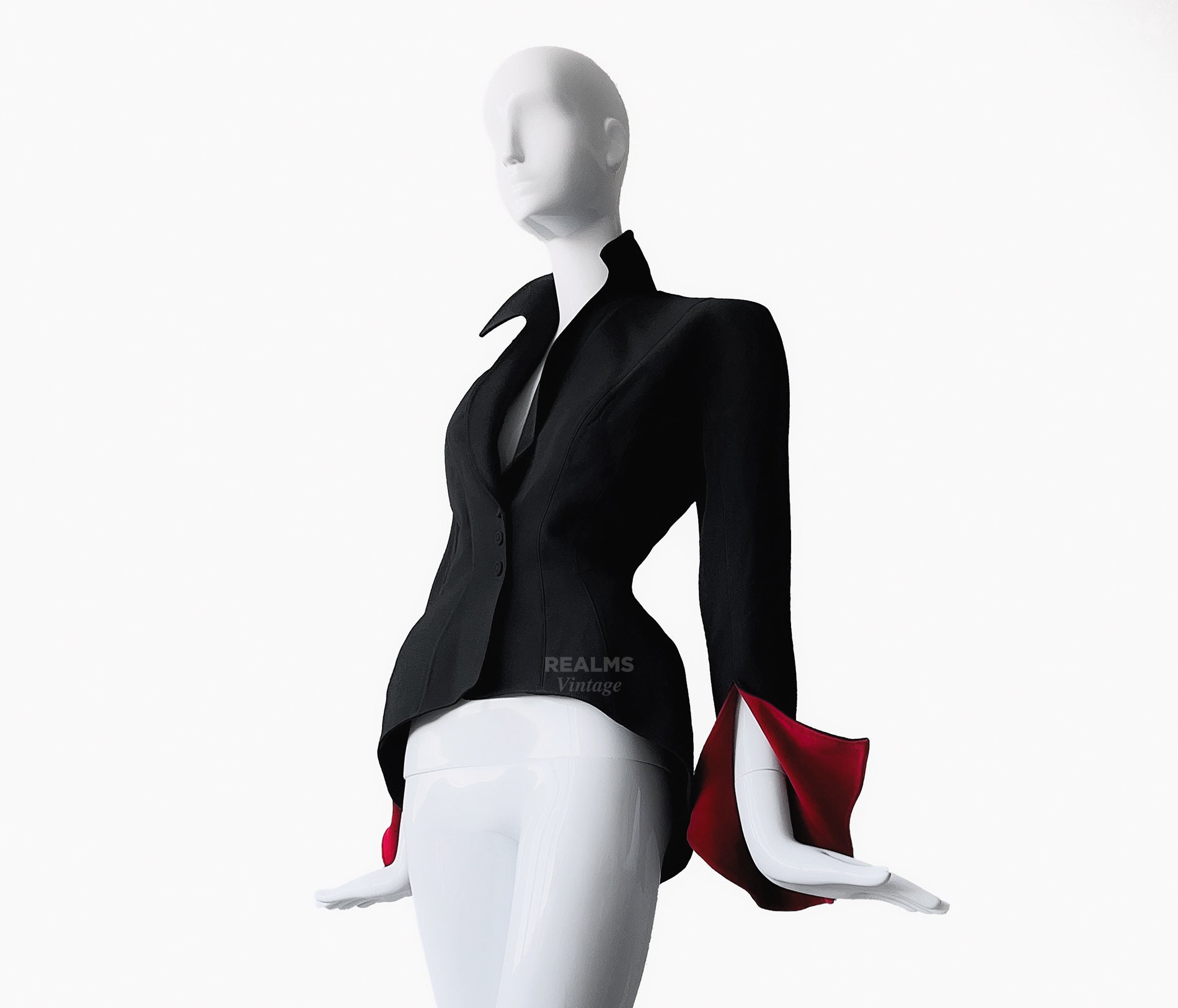 ジャケット MUGLER FW23 VE0291 COAT (23W1VE0291691 1999 BLACK) Mugler VE0291 Coat – LOZURI®