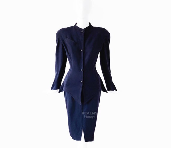 Thierry Mugler Rare Archival Dramatic Suit Skirts… - image 2