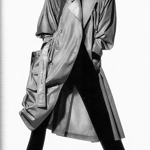 Azzedine Alaia Silk Trench Coat 1986 ALAÏA immagine 2