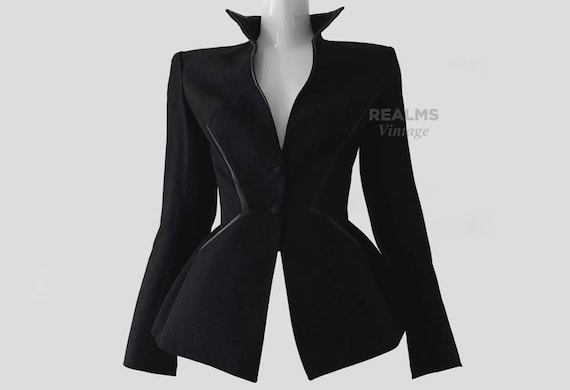 Thierry Mugler Archival Couture Blazer Sculptural Black