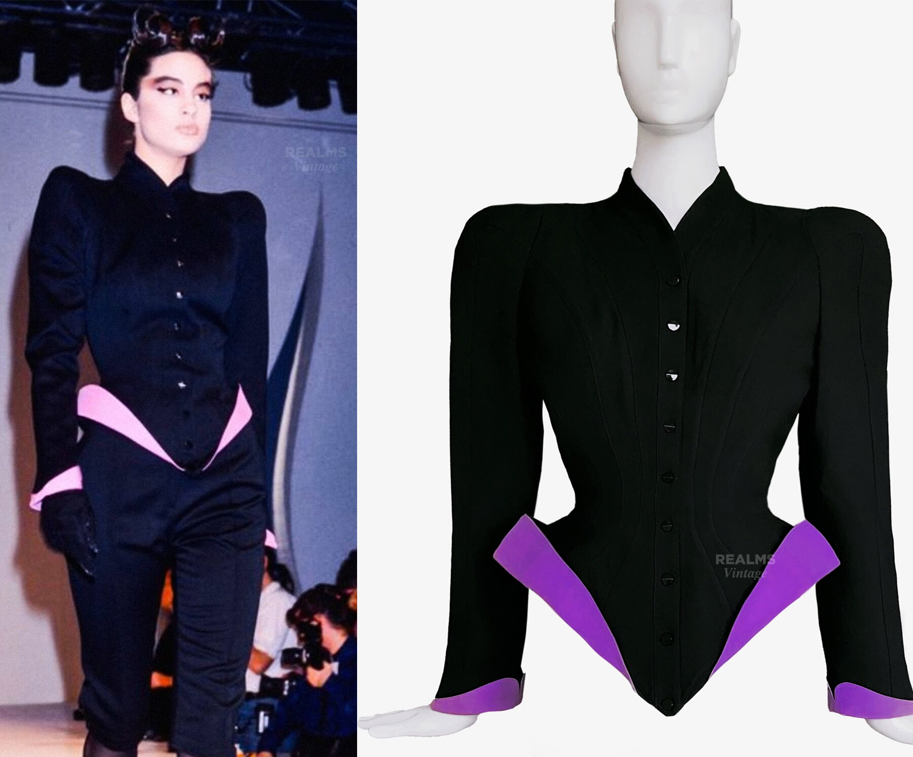 充実の品 Sculptural Mugler Thierry Iconic Jacket 1988/89 FW Archival ジャケット・アウター