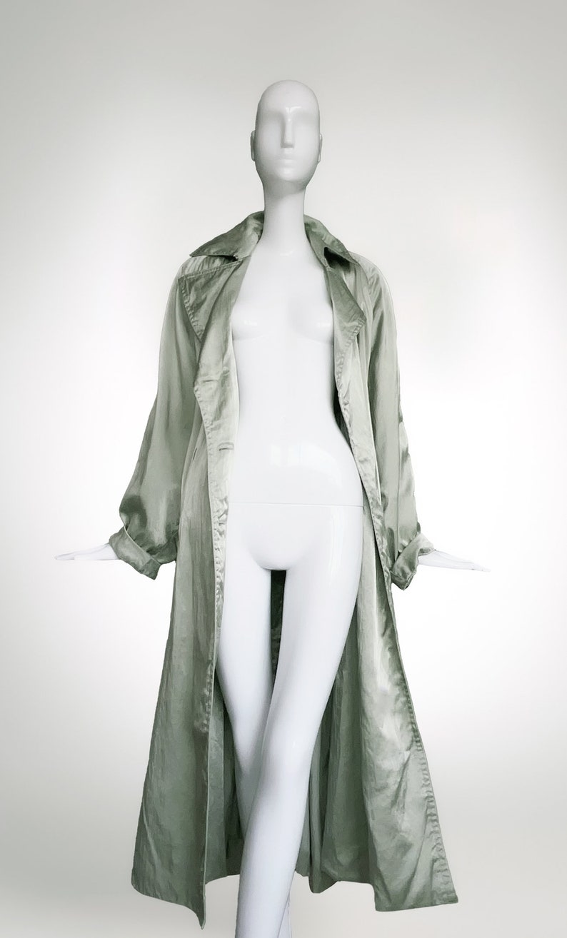 Azzedine Alaia Silk Trench Coat 1986 ALAÏA immagine 3