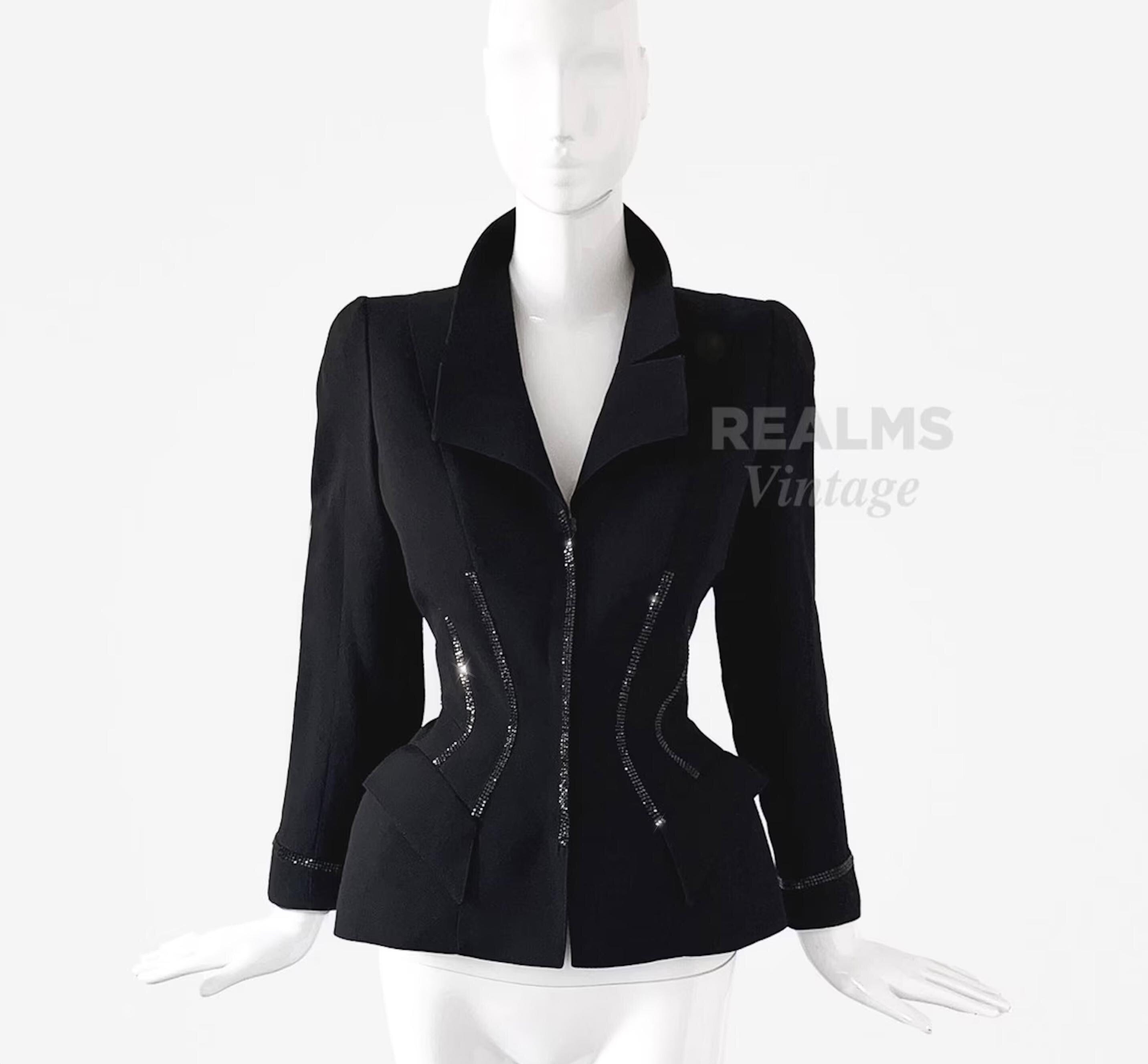 ICONIC Thierry Mugler FW1998 Archival Crystal Jacket