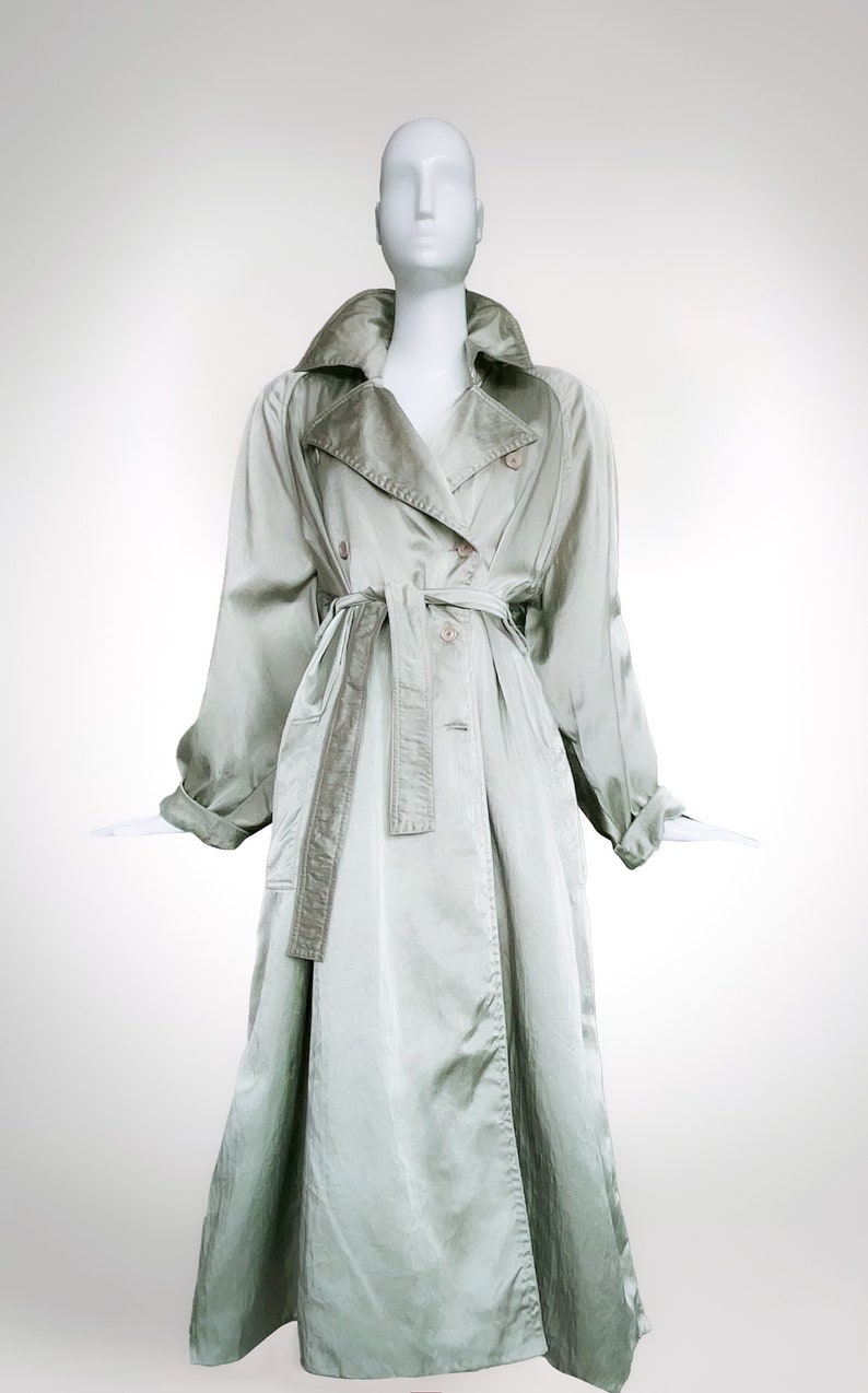 Azzedine Alaia Silk Trench Coat 1986 ALAÏA immagine 6