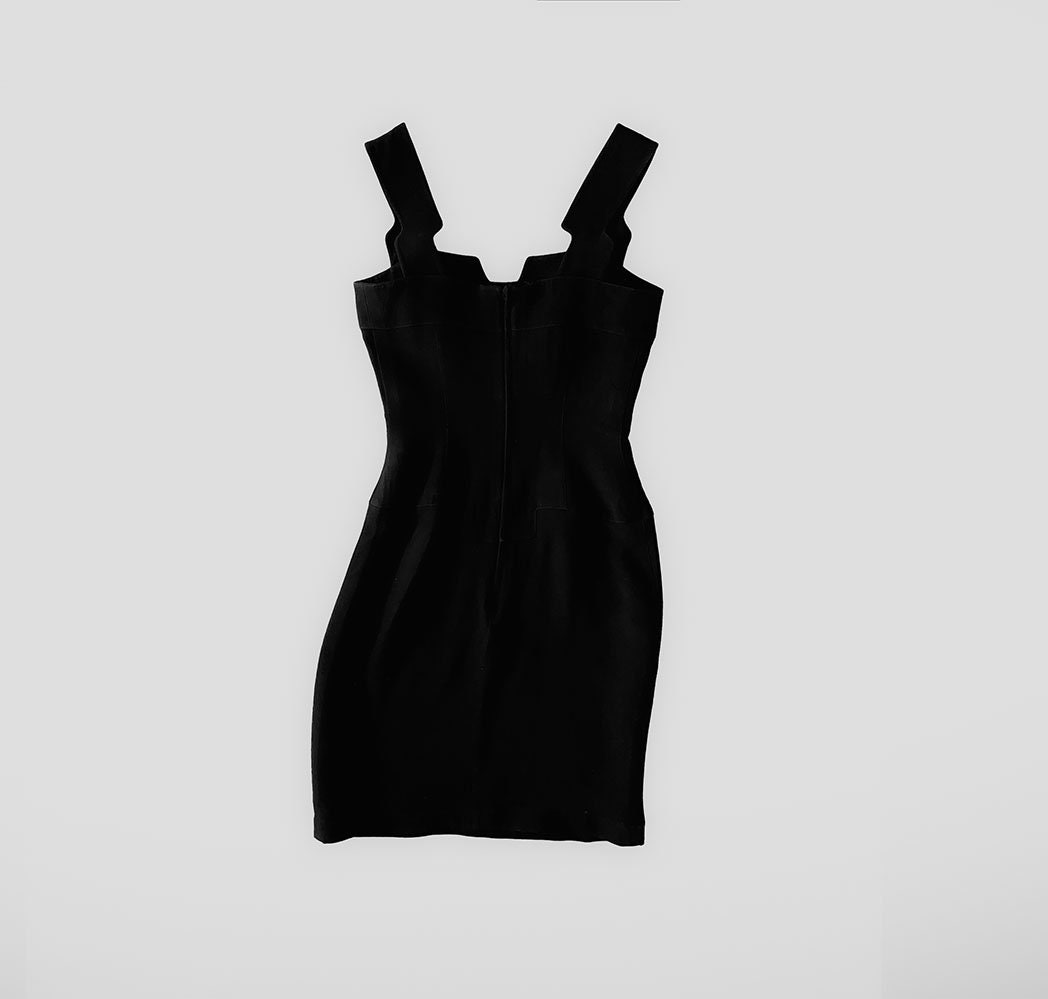 グランドホールセール Rare Hot Thierry Mugler Dress SS1994 Archival Iconic Black ワンピース