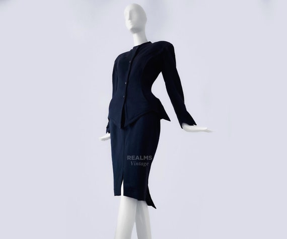 Thierry Mugler Rare Archival Dramatic Suit Skirts… - image 1