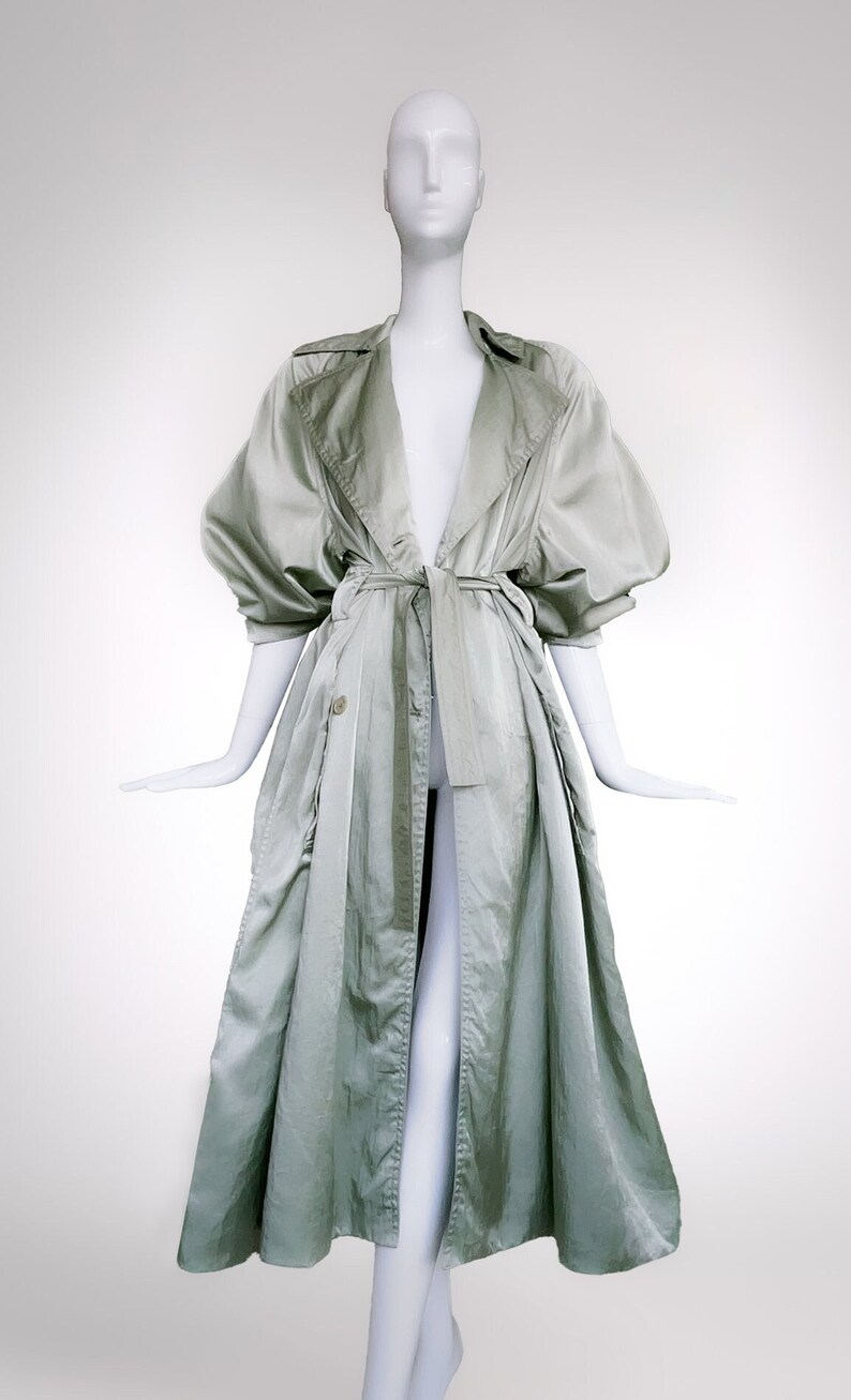 Azzedine Alaia Silk Trench Coat 1986 ALAÏA immagine 1