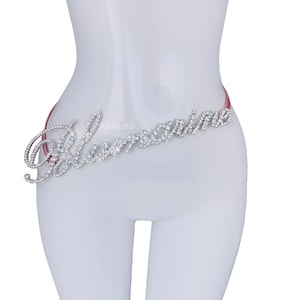 Blumarine Showstopper Logo Belt Stunning Cystal Rhinestone