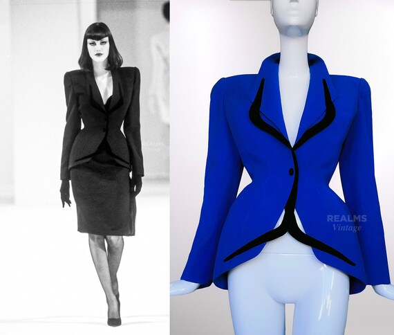 THIERRY MUGLER ジャケット アシンメトリー 変形ヴィンテージ9AR