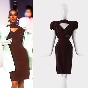Iconic Thierry Mugler Dress SS1988 Archival Extremely Rare Sculptural Runway Dress