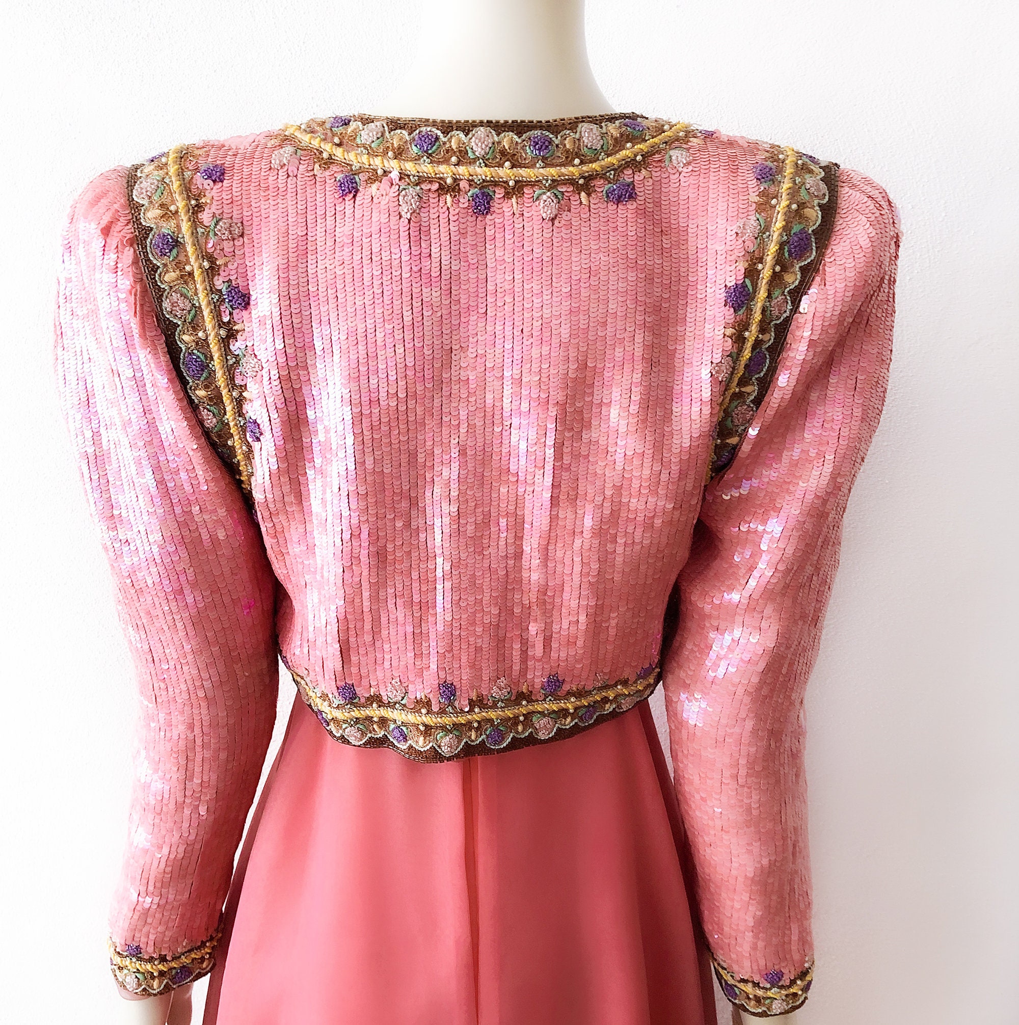 リゼッタ　リディオ　シャルボヌー　美ユーズド Stunning Richilene New York Handmade Vintage Dress Jakcet