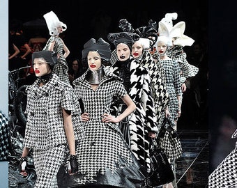 Alexander Mcqueen Houndstooth Bow Jumper Wool Dogtooth