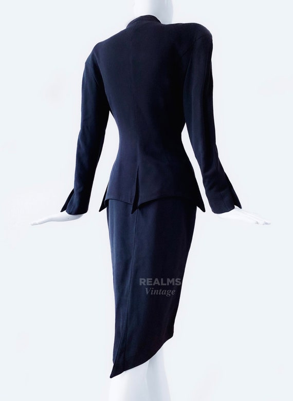 Thierry Mugler Rare Archival Dramatic Suit Skirts… - image 5