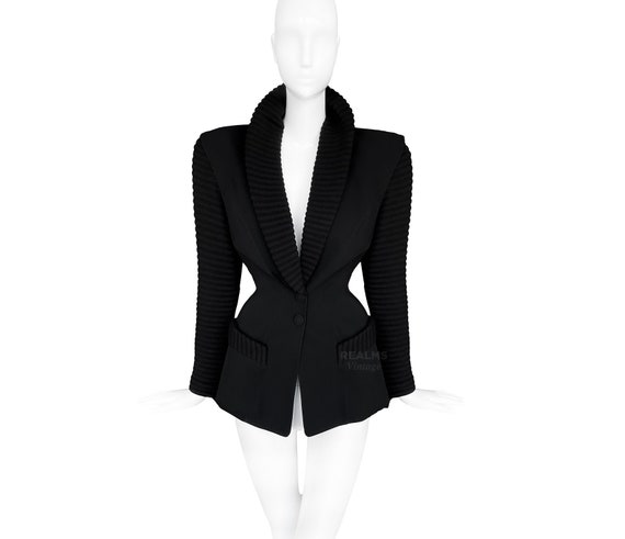 Thierry Mugler Archival Jacket Dramatic Collar So… - image 1
