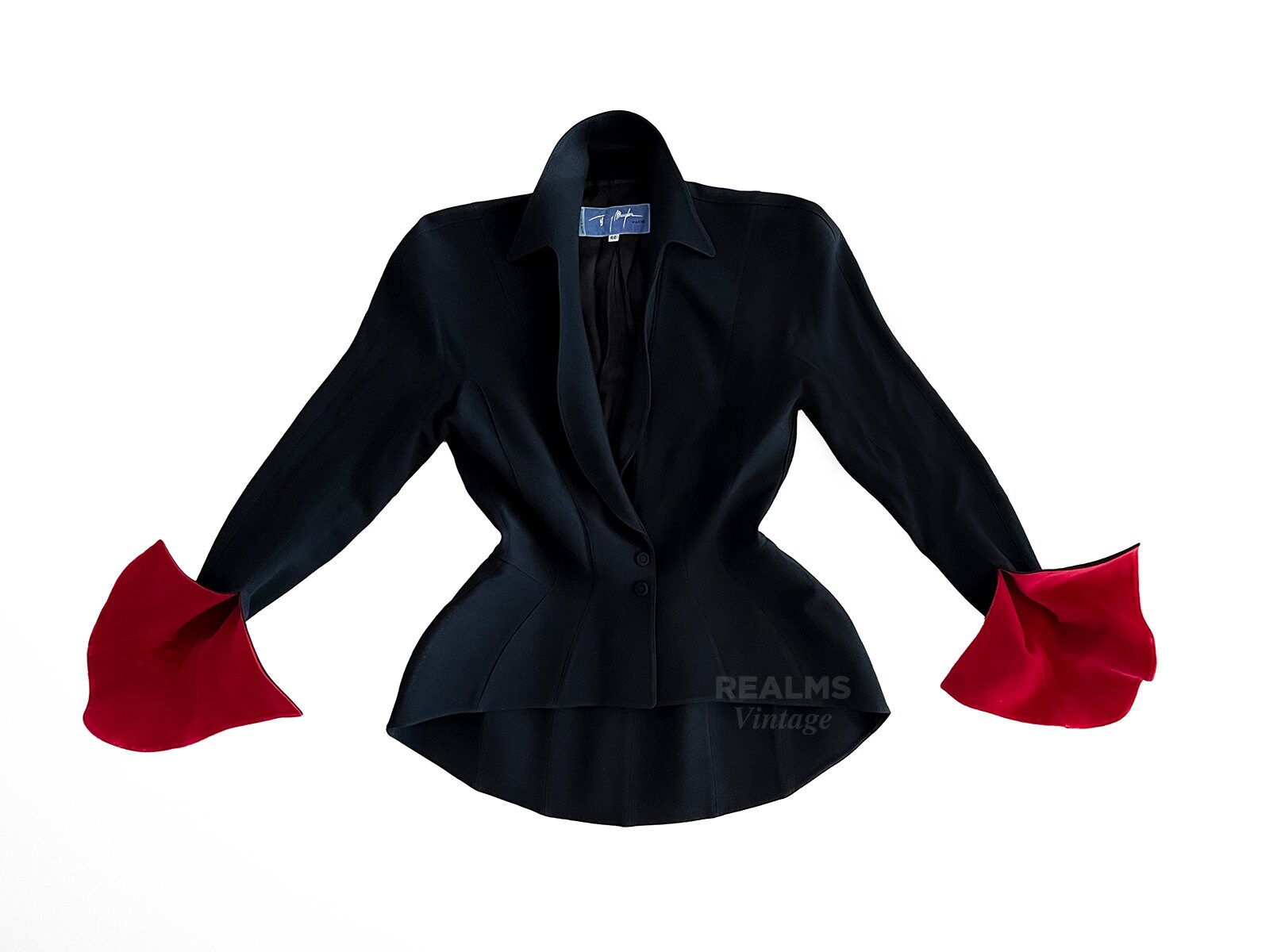 ジャケット MUGLER FW23 VE0291 COAT (23W1VE0291691 1999 BLACK) 25P1VE0390196_1999_7284_grande