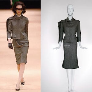 Alexander McQueen Archival FW 2005 &#39;The Man Who Knew Too Much&#39; Wool Skirt Suit
