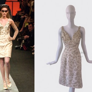 Iconic Thierry Mugler Couture FW 2001 Archival Leo Runway Dress Rare