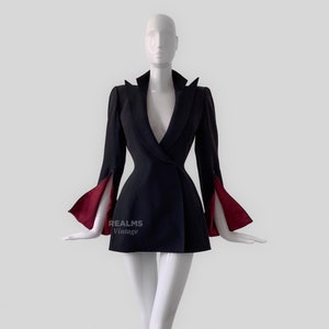 Thierry Mugler Archival Couture Blazer Sculptural Black