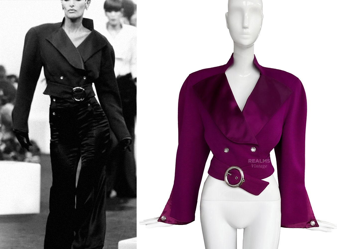 Rare Thierry Mugler FW 1985 Archival Fabulous Dramatic