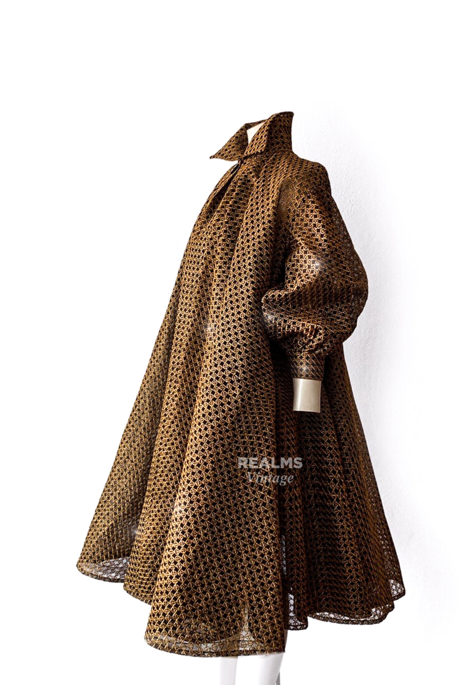 け*た様 80svintage dior super long coat gau CHRISTIAN DIOR Archival SS 1991 Spectacular Coat Dress Swing