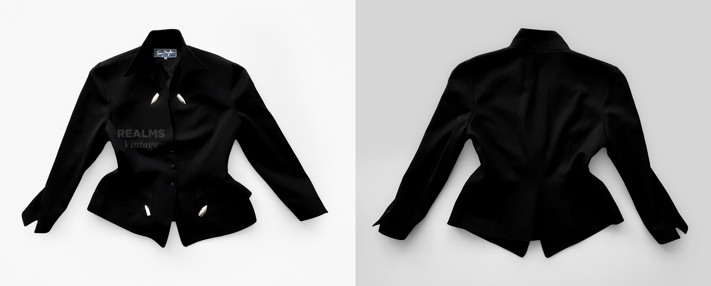 Thierry Mugler Hiver Buick Collection FW 1989 Black Dramatic