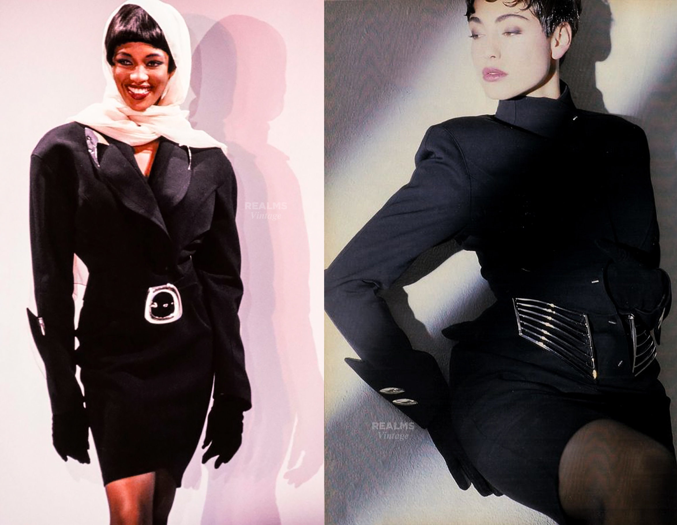Thierry Mugler FW1988/89 Rare Archival Black Cropped Jacket