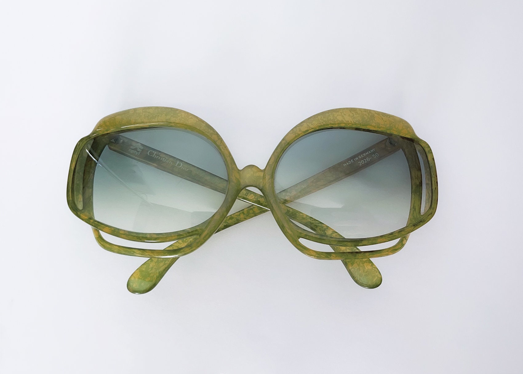Iconic 1970s Christian Dior Sunglasses 2026 60s 70s Jade
