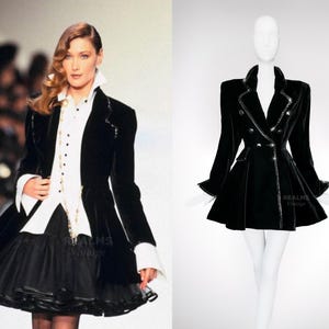 Christian Dior by Gianfranco Ferré FW 1994 Black Velvet Jacket
