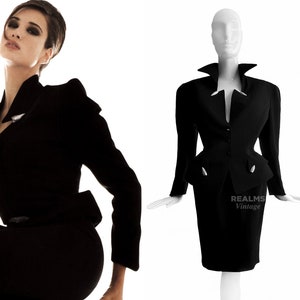 Thierry Mugler Hiver Buick Collection FW 1989 Black Dramatic