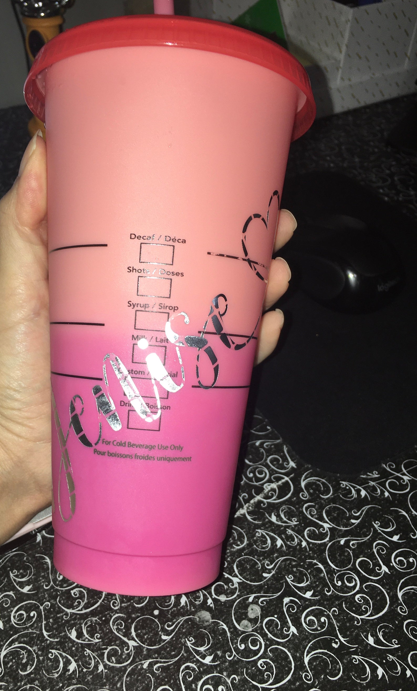 Customizable Starbucks Color Changing Tumbler Etsy
