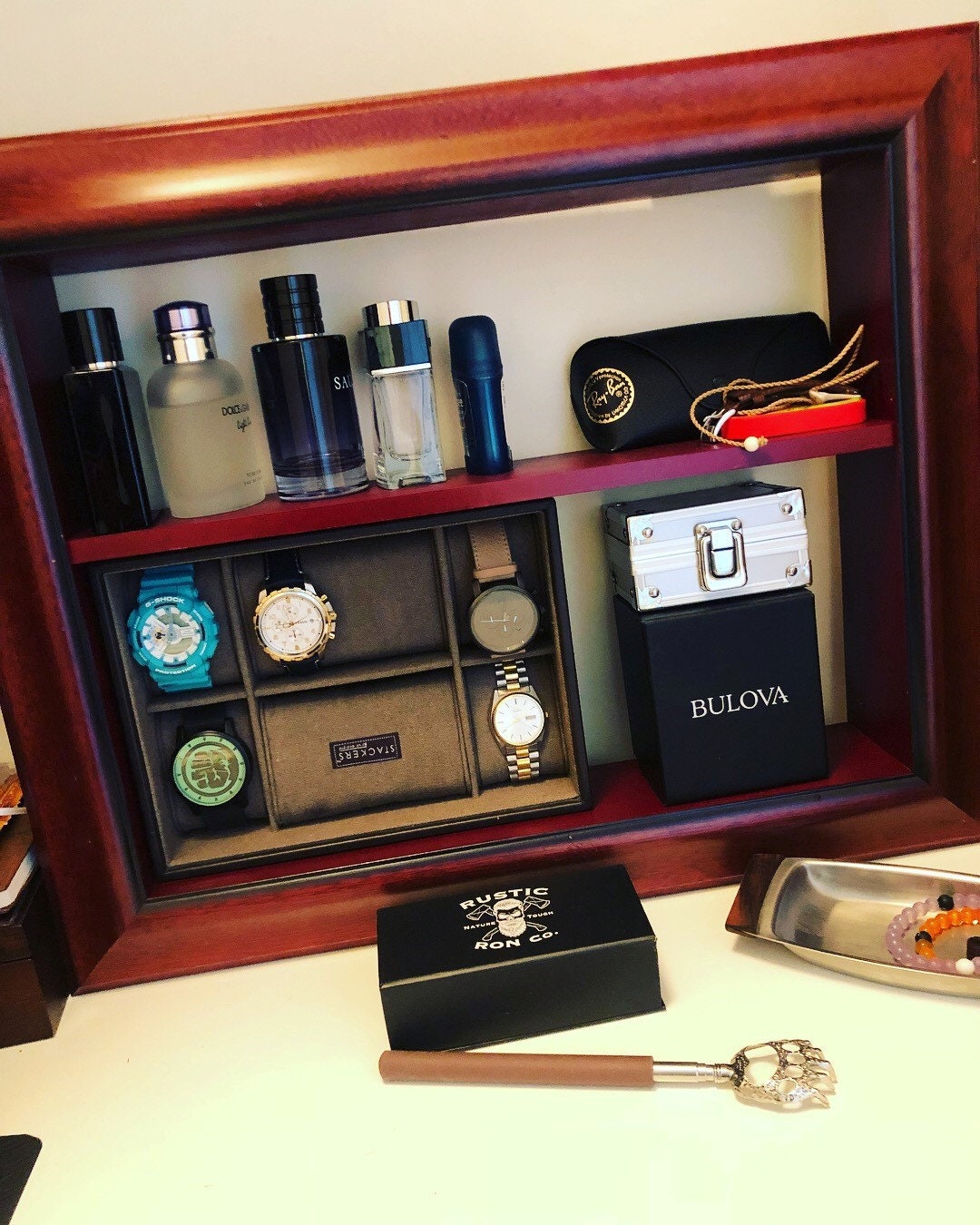 Men's Valet Station Watch Holder Nightstand Valet Etsy