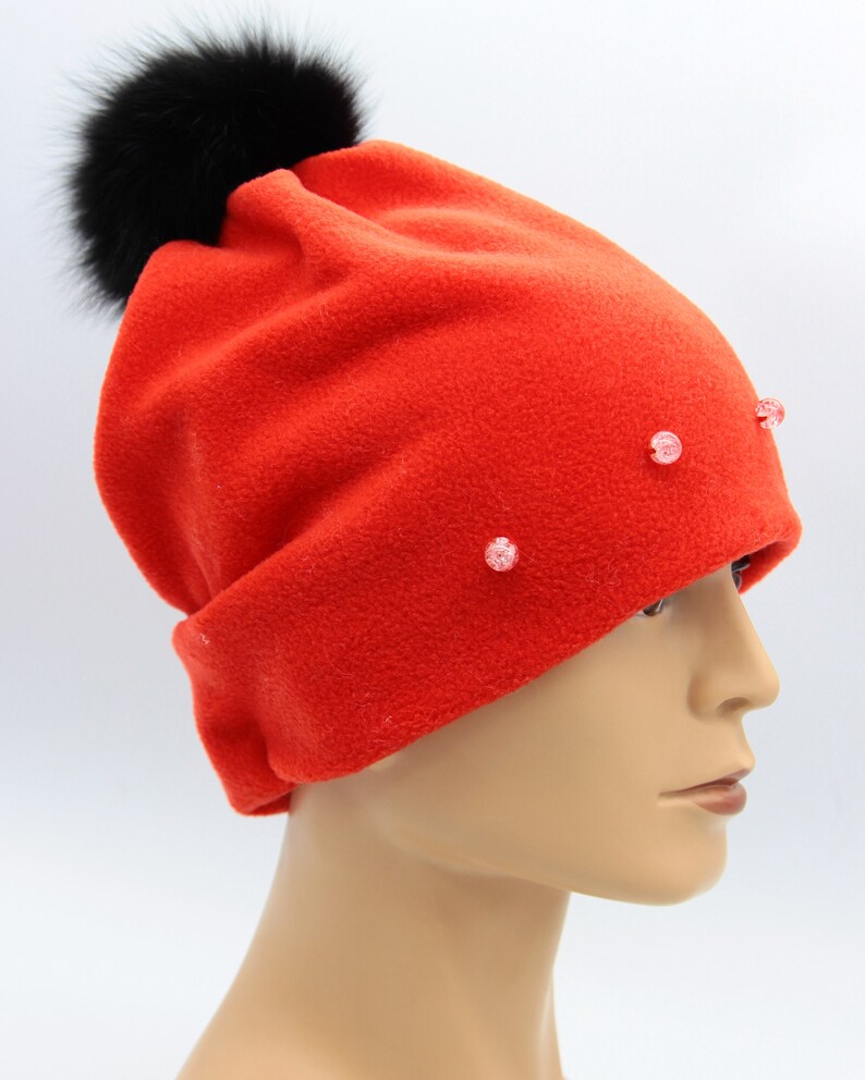 PomPom Hat Pom Pom Hat Beanie Hat Winter Hat Fur PomPom Hat Hat With Pom Pom Women Hat Beanie PomPom Hat Pom Pom Beanie Womens Hat