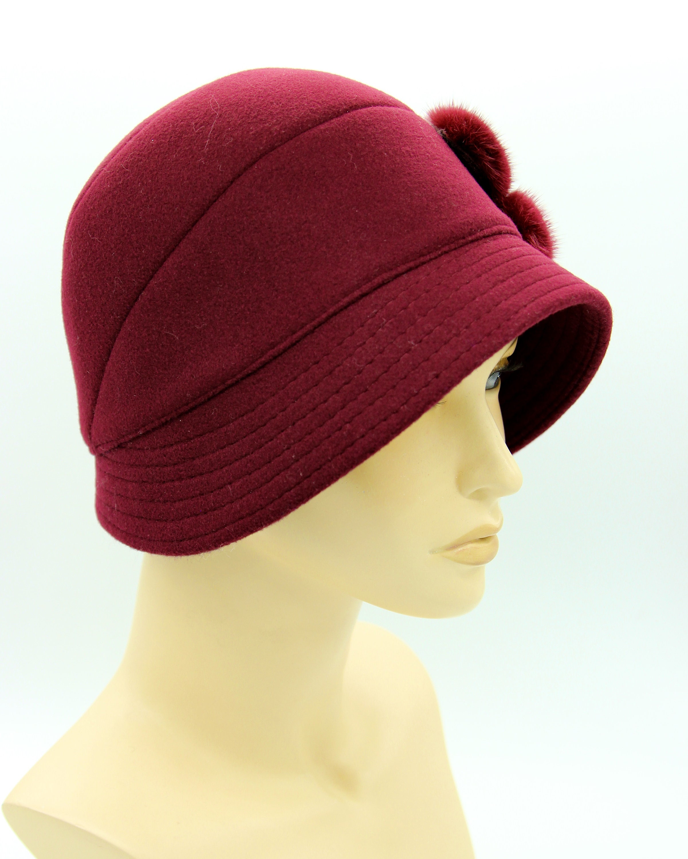 Womens vintage hats Vika cashmere hat women Etsy