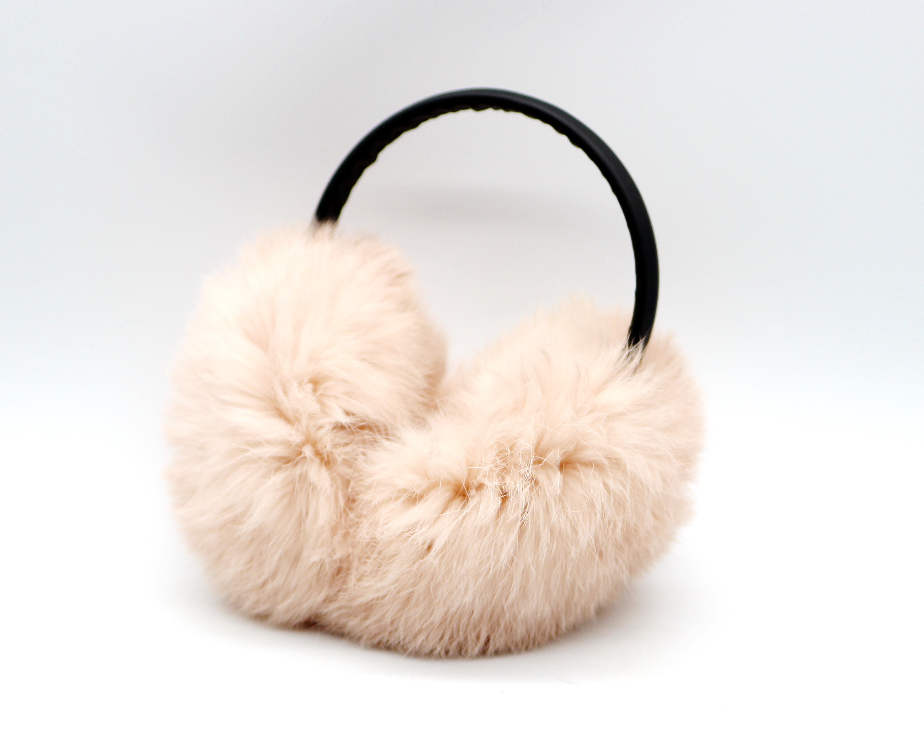 Winter Fur Rabbit Earmuffs Pink Etsy