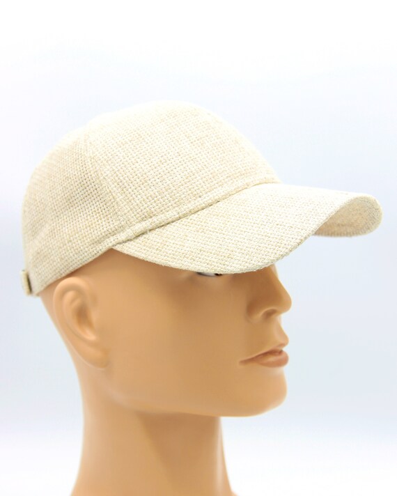 linen baseball cap