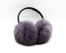 Women's fur earmuffs warm grey 