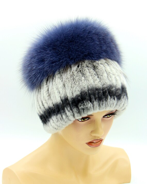 knitted fur hat