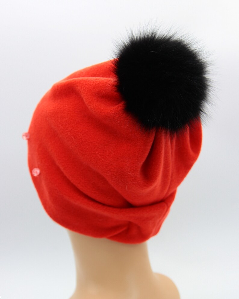 PomPom Hat Pom Pom Hat Beanie Hat Winter Hat Fur PomPom Hat Hat With Pom Pom Women Hat Beanie PomPom Hat Pom Pom Beanie Womens Hat