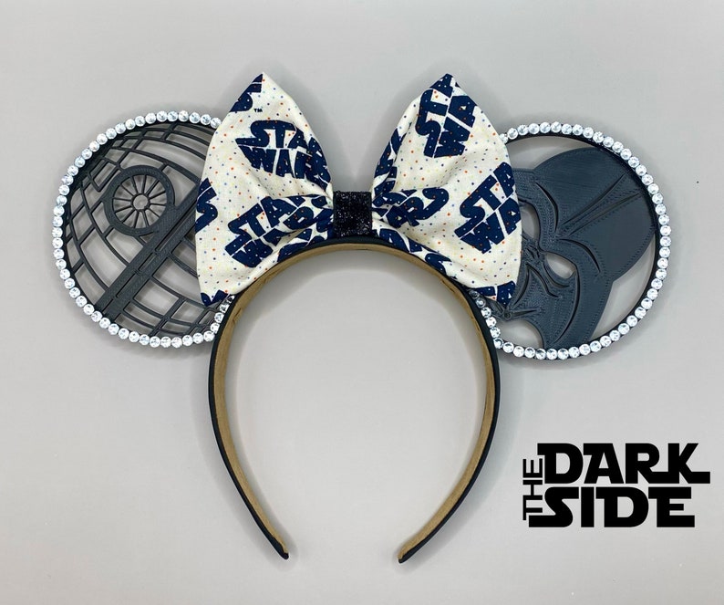 Darth Vader 3D Ears Rhinestone option