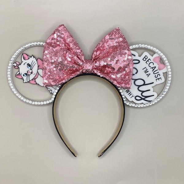 Marie 3D Ears option for rhinestones