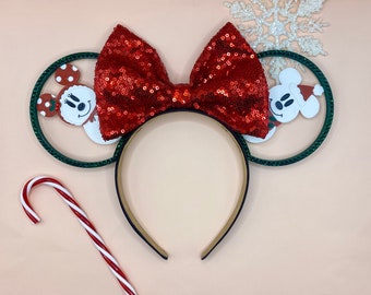 Mickey & Minnie Snowmen 3D Ears