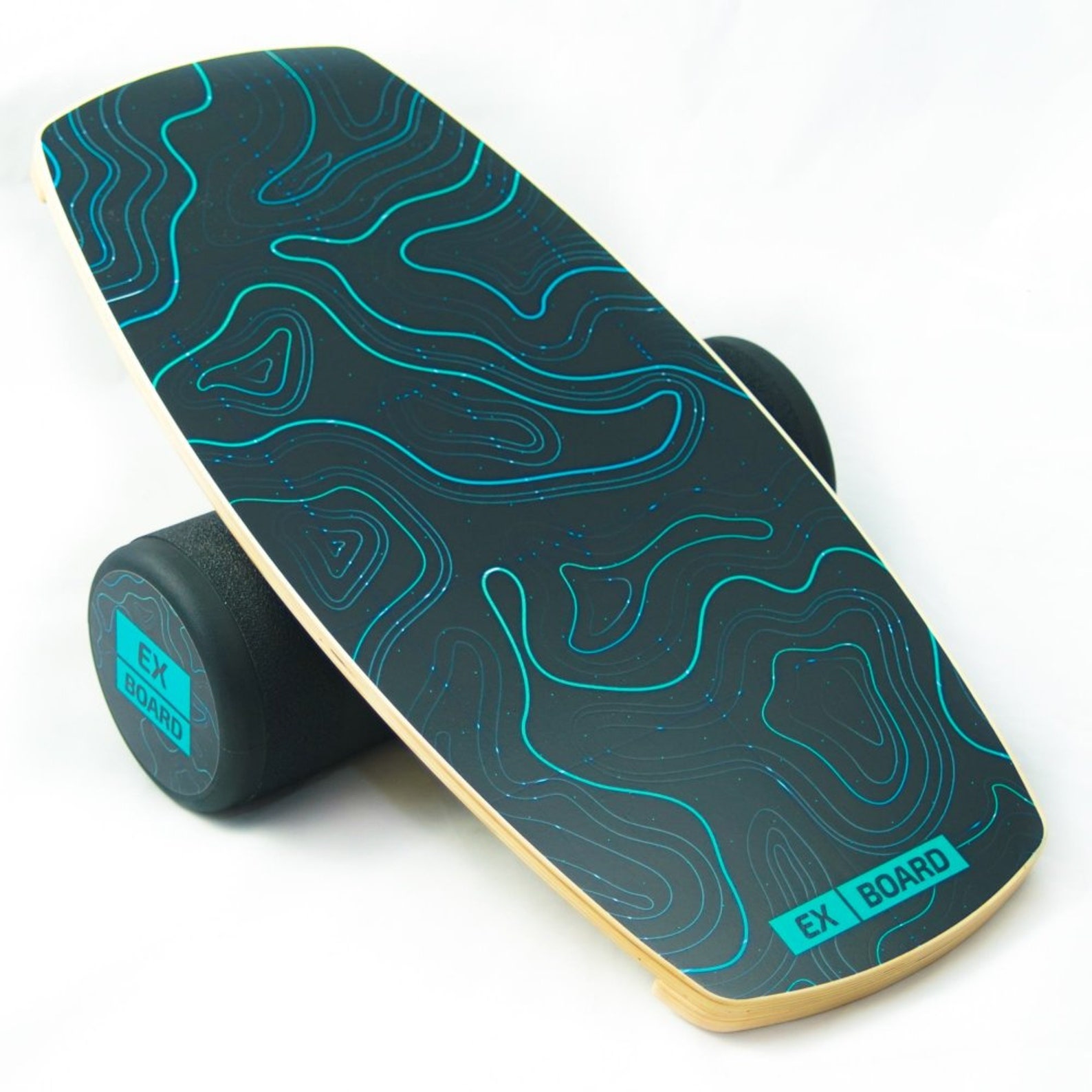 Wooden Balance Board With Print Balance Training Surf Etsy