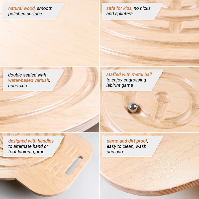 Children's Balance Board Labyrinth an Interactive Toy Etsy