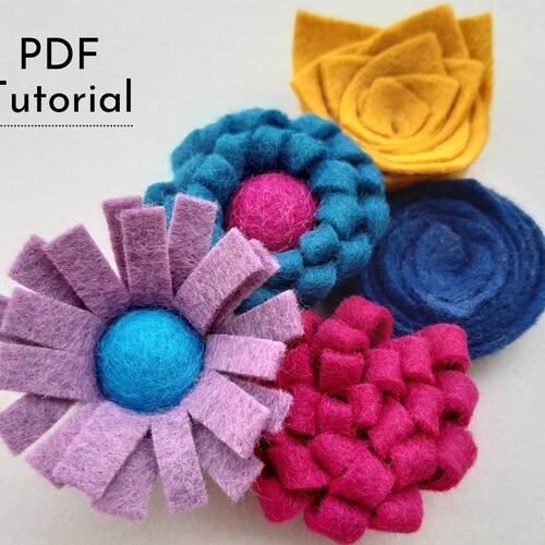 Felt Flower Tutorial PDF Instructions for a DIY Felt Daisy Etsy UK