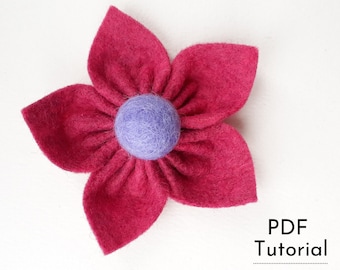 Felt Daisy Flower Tutorial: DIY Sewing Instructions (PDF Pattern)