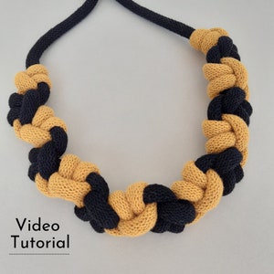 Macrame Necklace Tutorial Video - Pattern for a Macrame Criss Cross Necklace
