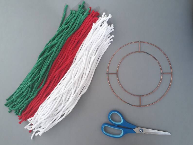 Macrame Wreath Tutorial - Macrame Pattern - Instant PDF download. image 3