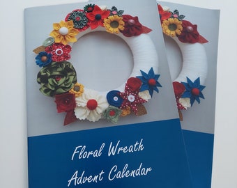 Floral Wreath Advent Calendar Pattern